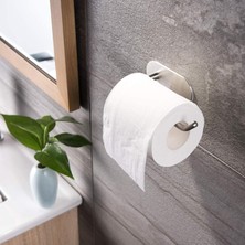 Modern Paslanmaz Çelik Duvar Tipi Tuvalet Kağıdı Tutucu YAPIŞKANLI
