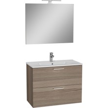 Vitra Mia 75101 Banyo Dolabı Seti, Çekmeceli, 80 Cm, Cordoba