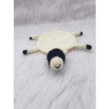 Happy Handmade -  El Yapimi Amigurumi Sevimli Bardak Altlığı Sevimli Kuzu Özel Hediyelik Doğum Günü Hediyesi