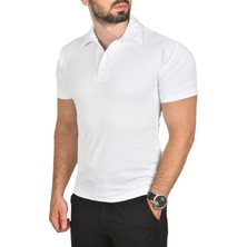 Deepsea Slim Fit Polo Yaka Tişört Dar Kesim Likralı Yakalı Tişört 2501215