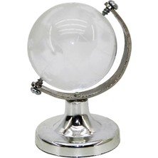 Dekoratif Mini Şeffaf Dünya Topu - Ayaklı (5047)