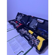 New Power Plus New Dewalt Barutlu Çivi Çakma Tabancası 100 Adet Çivi - Koruyucu Gözlük - Yağ -Fırça Yedek başlık Dahil