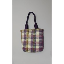 Handmade Ekoseli Omuz Çantası