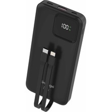 Lkp-34 10.000MAH 1xusb Pd 22.5W LCD Ekran Dahili Type-C Lightning Powerbank