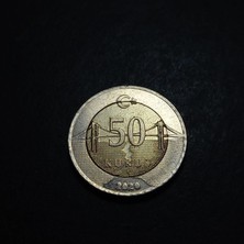 Escoines Koleksiyon 3996368800D0E34F0E 2020 Çapaklı 50KURUŞ Ççt+ Eski Madeni Para