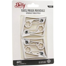 4 Parça Plastik - Yaylı Masa Örtüsü Mandalı Kıskacı (5047)