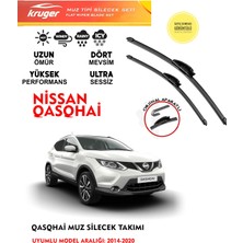 Kruger Nissan Qashqai Muz Muz Silecek Takımı 2018 Model Araca Özel Aparat