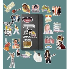 Queen Freddie Mercury Sticker Paketi /bullet Journal Defter Çıkartma Ajanda Laptop Etiket