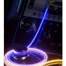 Type-C To Type-C Hızlı Şarj Rgb Kablosu 66W Solunum Işığı 66W Tip C USB C Veri Kablosu Samsung Için 30W Hızlı Şarj Xiaomi Için Yüksek Estetik Hızlı Şarj Veri Kablosu