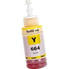 Epson T664 (664) 4 Renk Muadil Mürekkep Seti (70ML) Epson Ecotank L3050,L3060,L3070,L310,L320 Yazıcı Uyumlu