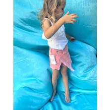 Monsterçocuk ~ Kız Çocuk Kot Şort Etek ( Pembe )