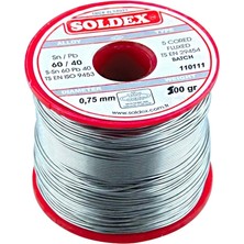 500 gr Lehim 0,75 mm Ince Soldex SN60 PB40