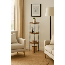 Sandalie Puzzle Salon&oturma Odası Yuvarlak Raf - Atlantik Çam&siyah