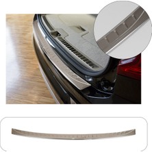 Volvo XC90 Uyumlu 2015 ve Üzeri Krom Arka Tampon Üstü Koruma Paslanmaz Çelik