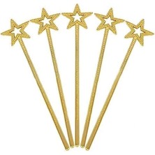 Altın Renk Yıldız Peri Asası Peri Değneği 34 cm 1 Adet (5047)