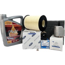 Ford Focus 3 1.6 Tdci Dizel Filtre Bakım Seti 2011-2018 Hava+Yağ+K.polen+Yakıt Filtresi+Motor Yağı