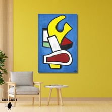 Tekli Dikey Kanvas Tablo Ünlü Eserler Fernand Leger Architecturale