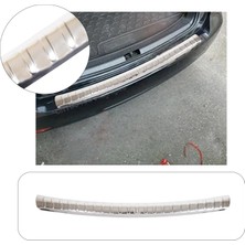 Volkswagen Touran 1 Uyumlu 2003-2010 Krom Arka Tampon Üstü Koruma Paslanmaz Çelik