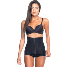 Siyah Mı Emay 2824 Yüksek Bel Balen Agraflı Slıp Lazer Korse