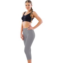 Gri Mı Emay 7600 Likralı Kapri Tayt