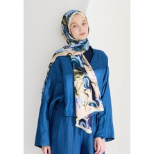 Rosıe Floş Viskon Şal Indigo