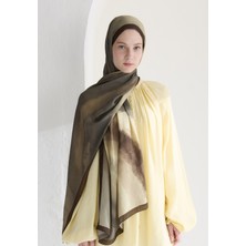 Ombre Floş Viskon Şal Bej