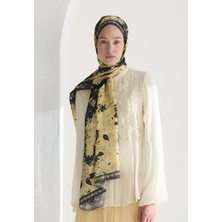 Tıny Plumerıa Floş Viskon Şal Antrasit