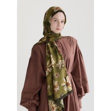 Jasmıne Floş Viskon Şal Yeşil