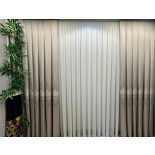 Nivemeshome Titus FJ632145 V-5228 Vizon 1/3 Sık Pileli  Fon Perde Apm