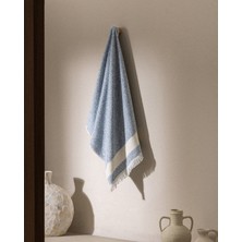 Madame Coco Brest %100 Pamuk Banyo Havlusu - Mavi - 75X150 cm