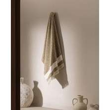 Madame Coco Brest %100 Pamuk Banyo Havlusu - Haki - 75X150 cm