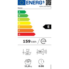 Hoover NDPH 11A2TCBEXS17 11 kg Wi-Fi + Bluetooth Bağlantılı Isı Pompalı Kurutma Makinesi