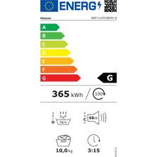 Hoover Ndp C10Tcberx-S 10 Kg Wi-Fi + Bluetooth Bağlantılı Antrasit Kurutma Makinesi