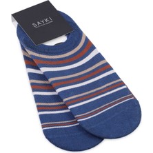 Kahverengi Desenli Pamuklu Ikili Babet Çorap