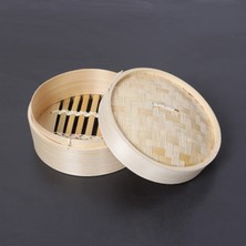 Mylamp Dim-Sum  Bambu Buharda Pişirme ve Saklama Kabı 16 cm