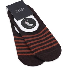 Bej Desenli Pamuklu Ikili Babet Çorap