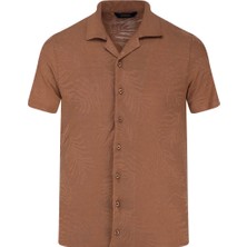 Camel Regular Fit Apaş Yaka Gömlek Tişört