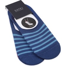 Kırmızı Desenli Pamuklu Ikili Babet Çorap