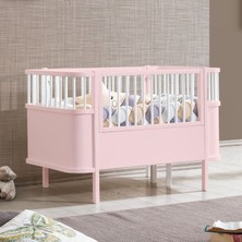 Setay Mdf Beşik, 90X130 Trend Büyüyen Beşik, Trend 90X190 Karyola,  Pembe