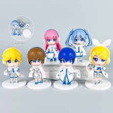 Xuxiaoran Hatsune Miku Q Versiyon Seti Çizgi Film Model Süsleri (Yurt Dışından)
