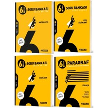 Hız Yayınları 2026 6. Sınıf Matematik Ingilizce Fen Paragraf Soru Bankası Seti 4 Kitap