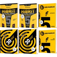 Hız Yayınları 2025 5. Sınıf Matematik + Fen Bilimleri Haftalık Deneme + Hibrit + Soru Seti 6 Kitap