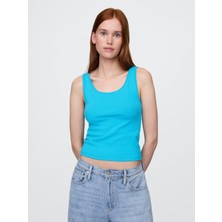 Gap Kadın Mavi Modern Kısa Kesim Atlet