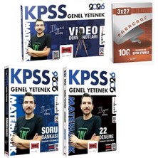 Yargı 2026 Kpss Matematik Video Ders Notları + Soru Bankası + 22 Deneme 3 Lü Set+Anla Kazan Paragraf