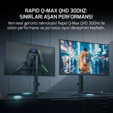 Gamepower Rapid Q-Max 27'' 0.5ms Qhd 300Hz Fast IPS 10 Bit Rgb Pivot Speaker Gaming Monitör (Sıfır Ölü Piksel Garantili)