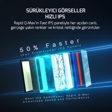 Gamepower Rapid Q-Max 27'' 0.5ms Qhd 300Hz Fast IPS 10 Bit Rgb Pivot Speaker Gaming Monitör (Sıfır Ölü Piksel Garantili)