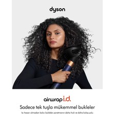 Dyson Airwrap I.d.™ Saç Şekillendirme ve Kurutma Seti - Kıvırcık+Bukleli (Prusya Mavisi/parlak Bakır)