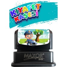 Kıyafet Kaşesi Polis Temalı Öğrenci Kaşesi / Kıyafet Etiketi / Kumaş Kıyafet Kaşesi