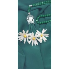 Happy Handmade -  2li Çeyiz Seti Tesbih Krep Takımı Bohçalık Set Nişan Bohçası Mevlıd Örtüsü Bohçalık Iğne Oyası