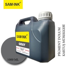 FEYİNK® Samink Canon Lucia Pro Serisi Plotter Pigment Kartuş Dolum Mürekkebi PFI-1300 PFI-1700 Gy (Gray) -1